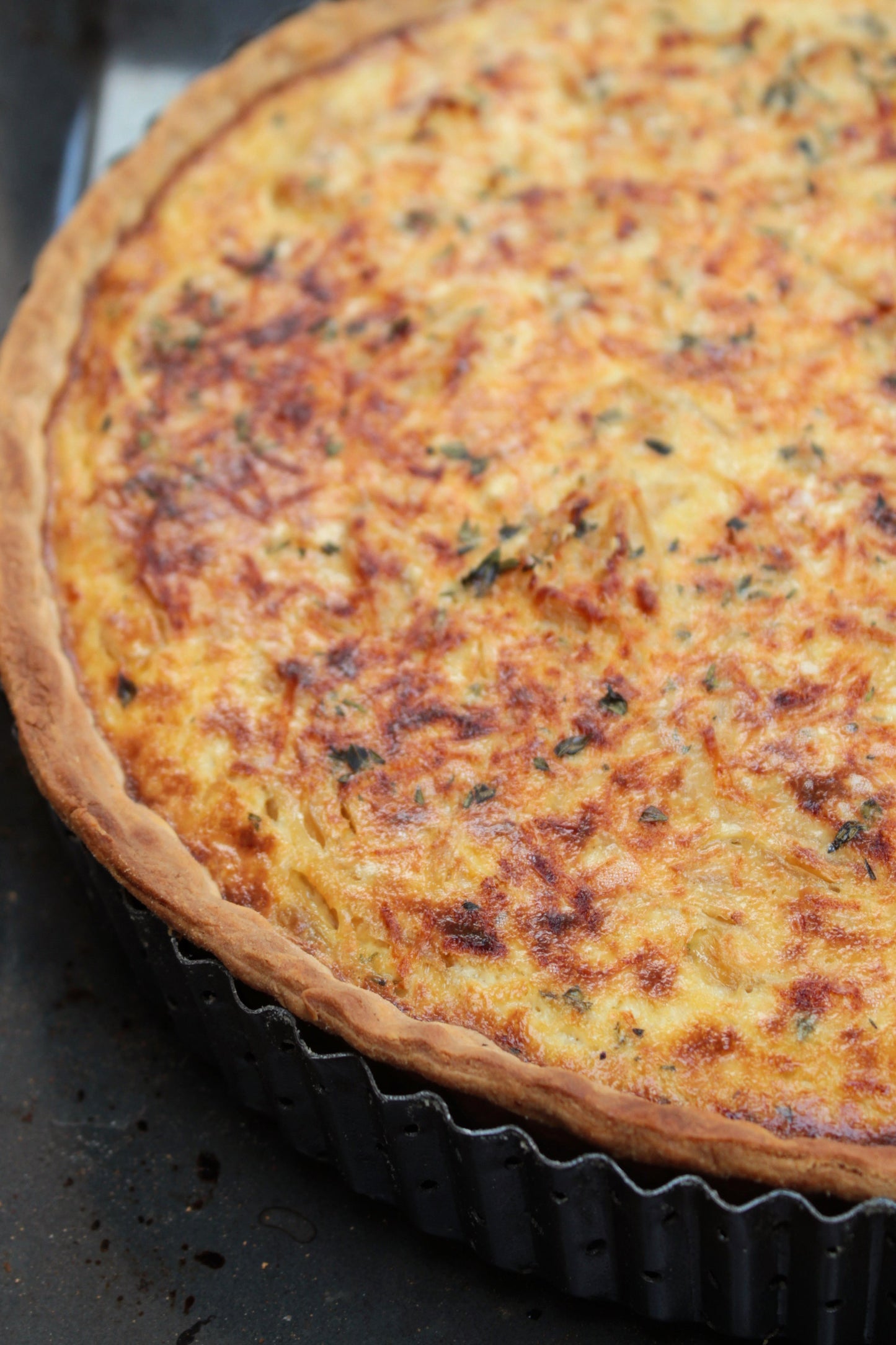 Crab, Leek, Tarragon & Comte Quiche